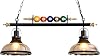 Billiard Pool Table Light - Retro Industrial Pendant Light with Glass Shade for Game Room or Kitchen Island