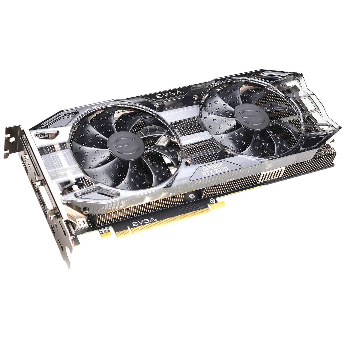 EVGA GeForce RTX 2070 BLACK EDITION GAMING, 8GB GDDR6, ventilatori doppi HDB, scheda grafica 08G-P4-1071-KR
