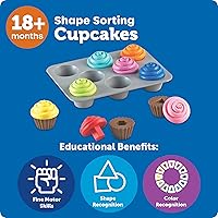 Vista 5 de Clasificación de formas en forma de madalenas, Smart Snacks de Learning Resources