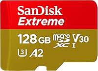 SanDisk Cartão 128GB Extreme para jogos móveis microSD UHS-I - C10, U3, V30, 4K, A2, Micro SD - SDSQXA1-128G-GN6GN