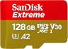 SanDisk Cartão 128GB Extreme para jogos móveis microSD UHS-I - C10, U3, V30, 4K, A2, Micro SD - SDSQXA1-128G-GN6GN