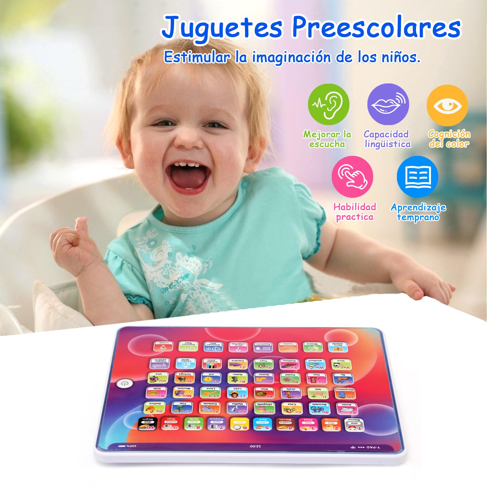 Goorder Lern-Tablet Für Kinder - Spielzeug Mit Sounds & Lichtern Auf Spanisch