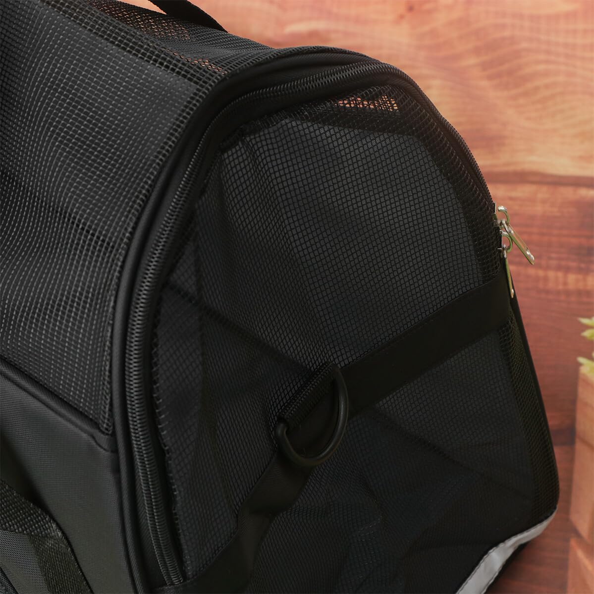 Borsa da Trasporto per Animali in Nylon, Rete Traspirante Laterale | Cani e Gatti, in Viaggio e Durante le Visite Turistiche, Riduce L’Ansia da Viaggio, Struttura Morbida