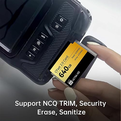 Miniatura 7 de RENICE Tarjeta de memoria CFast 2.0 de 512 GB, continua hasta 520 MBs de lectura-470 MBsWrite Tarjeta flash compacta para fotógrafos de cámara