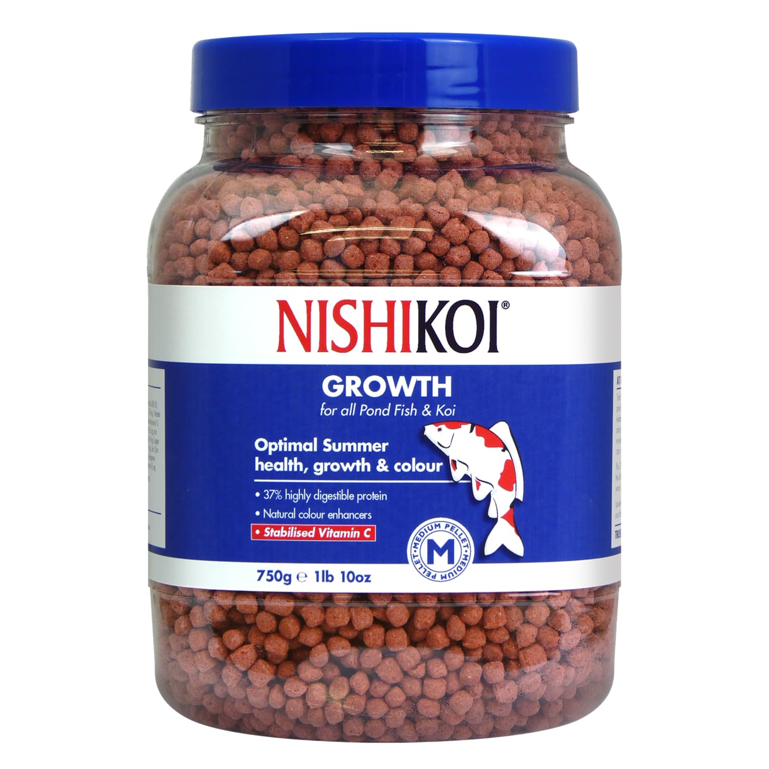 Nishikoi Growth Complete Food for Koi and Pond Fish - Small Pellets - 1250g — view 14