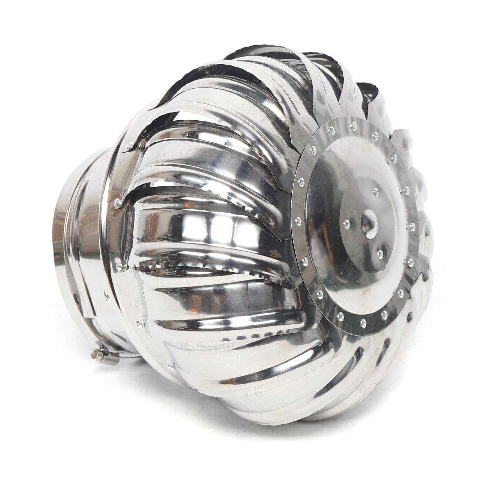 Edelstahl Dachventilator Windgetrieben Dachhaube Dachentlüftung Windkraftanlage，Effektive Lüftung mit Windenergie, Strom nicht erforderlich