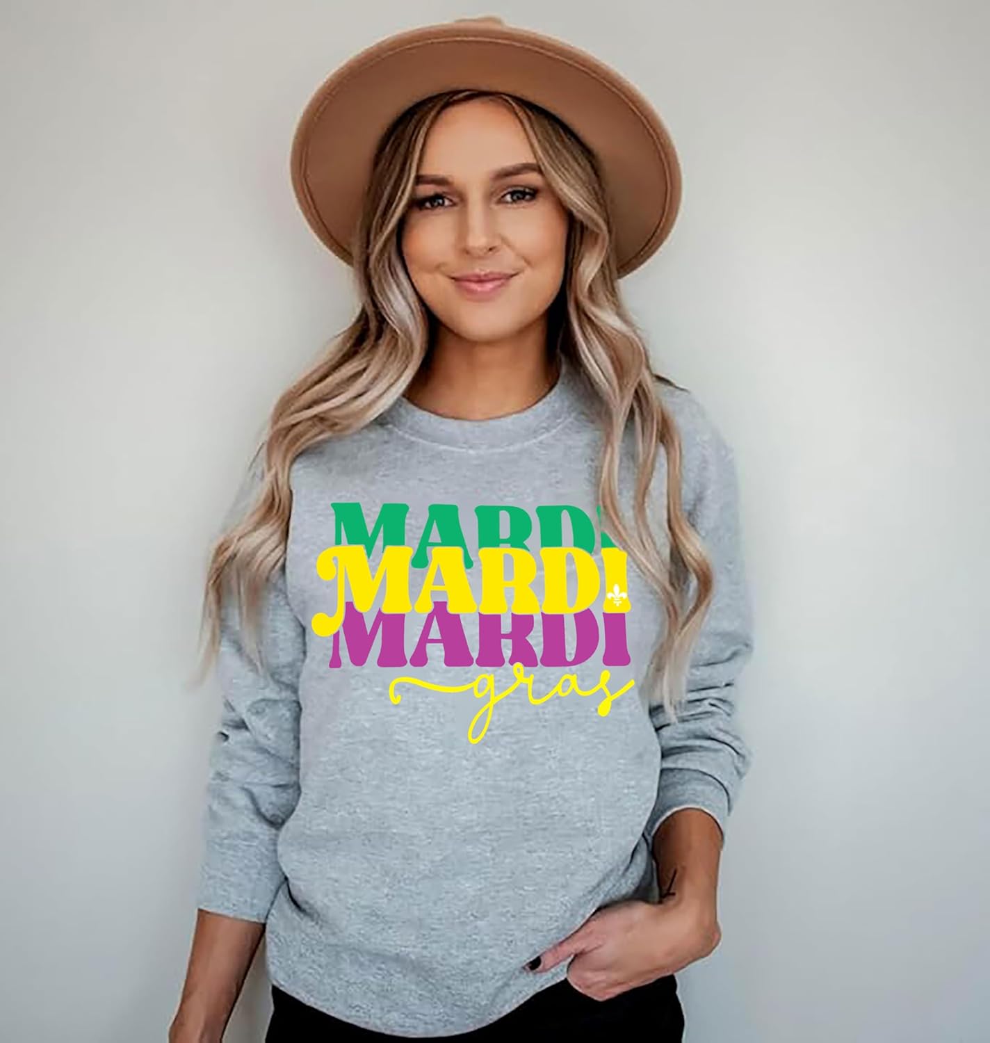 Mardi Gras Sweatshirt Women Fat Tuesday Shirts Mardi Gras Carnival Shirt Celebration Pullover Top - Image 5