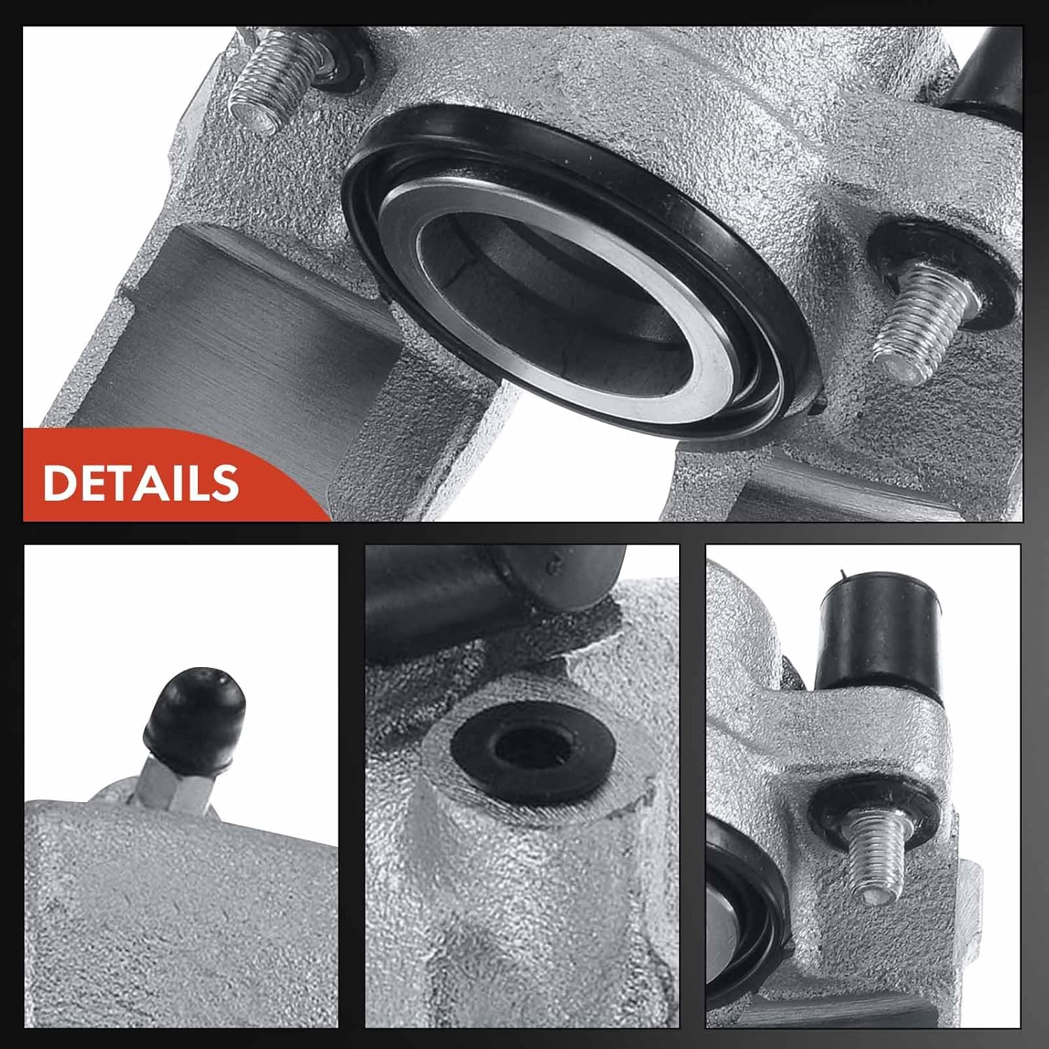 A-Premium Disc Brake Caliper Assembly Without Bracket Compatible with Select BMW Models - 318i, 318is, 318ti, 320i, 323Ci, 323i, 323is, 323ti, 325Ci, 325i, 325is, 325xi, 328Ci, 328i - Front Passenger