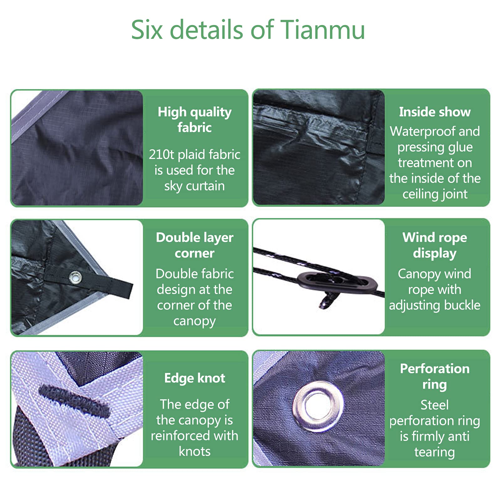 Hamaca portátil de camping con mosquitera para lluvia, correas de árbol, ligera y duradera, para senderismo, viajes y actividades al aire libre