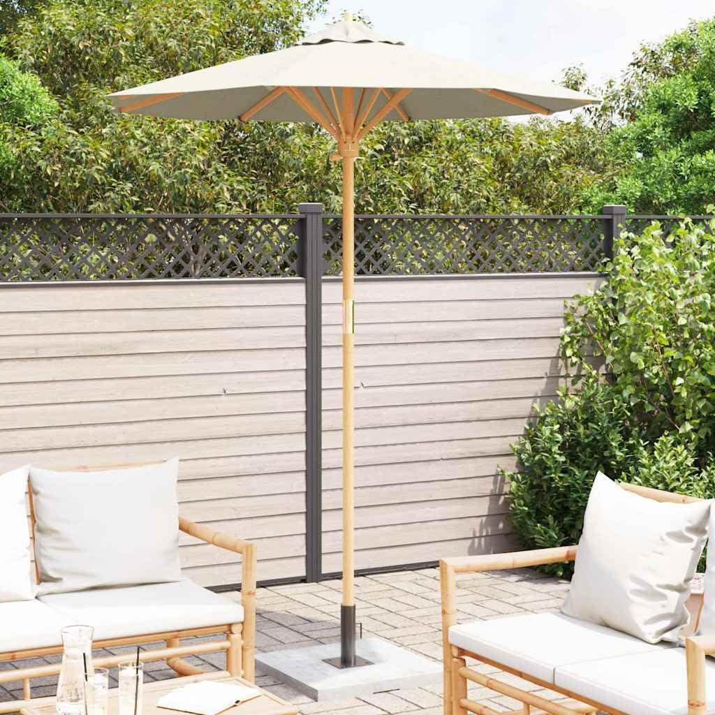 Genérico Sombrilla de jardín Crema Ø 270 x 260 cm Bambú,Casa y jardín,Jardín,Artículos de Exterior,Sombrillas-4108080