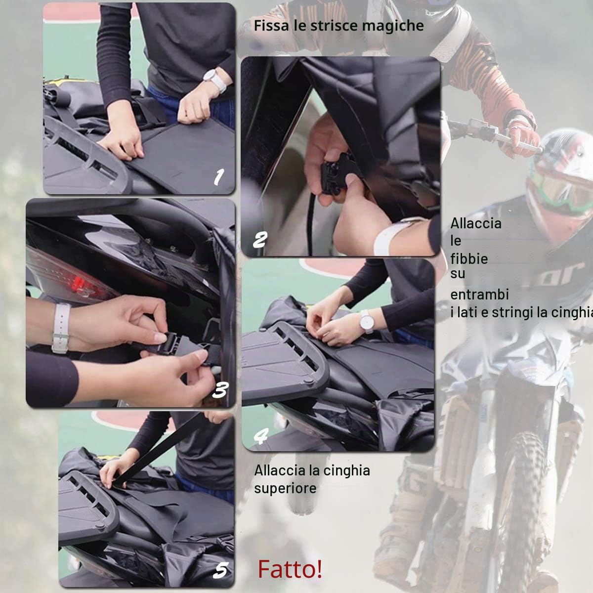 ROCKBROS Borse Laterali Impermeabili da Sella Sedile per Moto Motociclista Grande Capacità 31L*2 Resistente Giallo/Grigio | Borsa da sella per moto