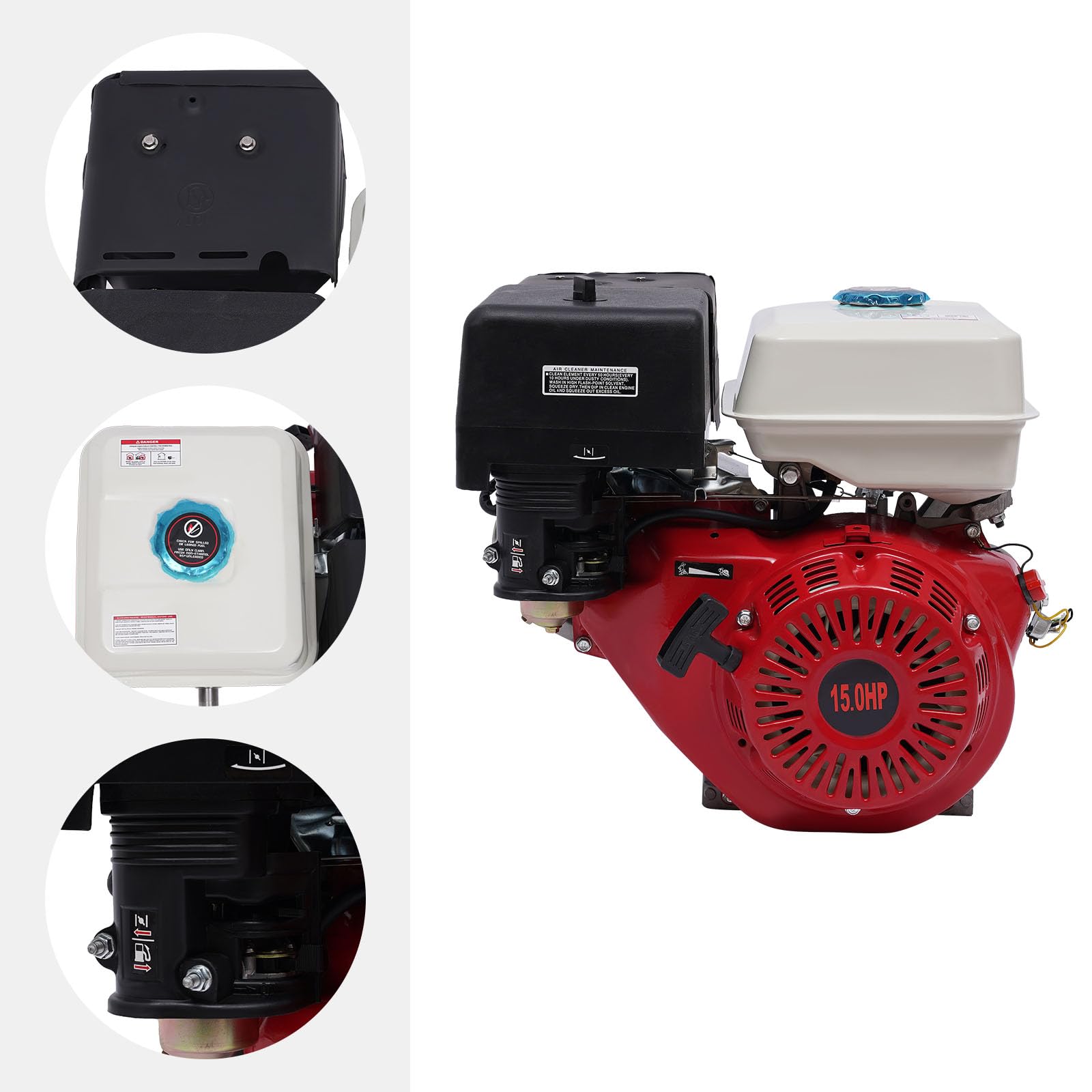 Motor De Gasolina, Motor De Cuatro Tiempos, Motor Estacionario, 9700 vatios Fuente De Alimentación De Rescate Para El Hogar Y Compatible Con Autocaravanas, Motores De Kart, Hormigoneras