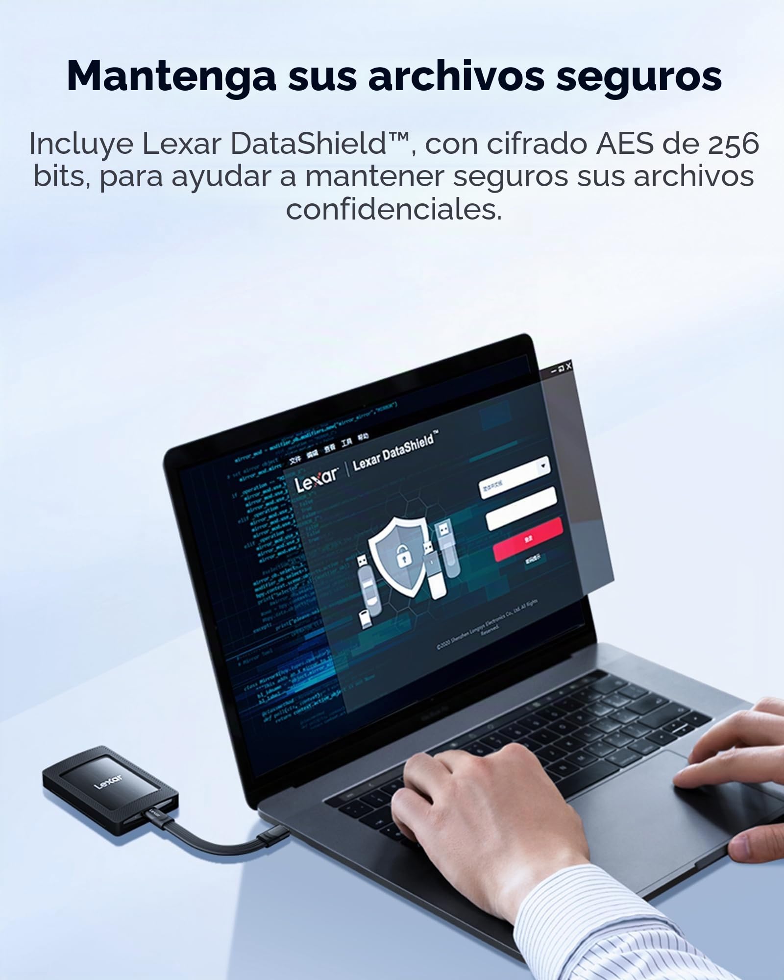 Lexar SL500M 4TB SSD Externo con Juego Magnético, SSD Portátil USB3.2 Gen2x2, Lectura de hasta 2000 MB/s, Unidad de Estado Sólido Externa Delgada Compatible con iPhone15 Series/Mac/PS5/XBOX/Laptop/PC