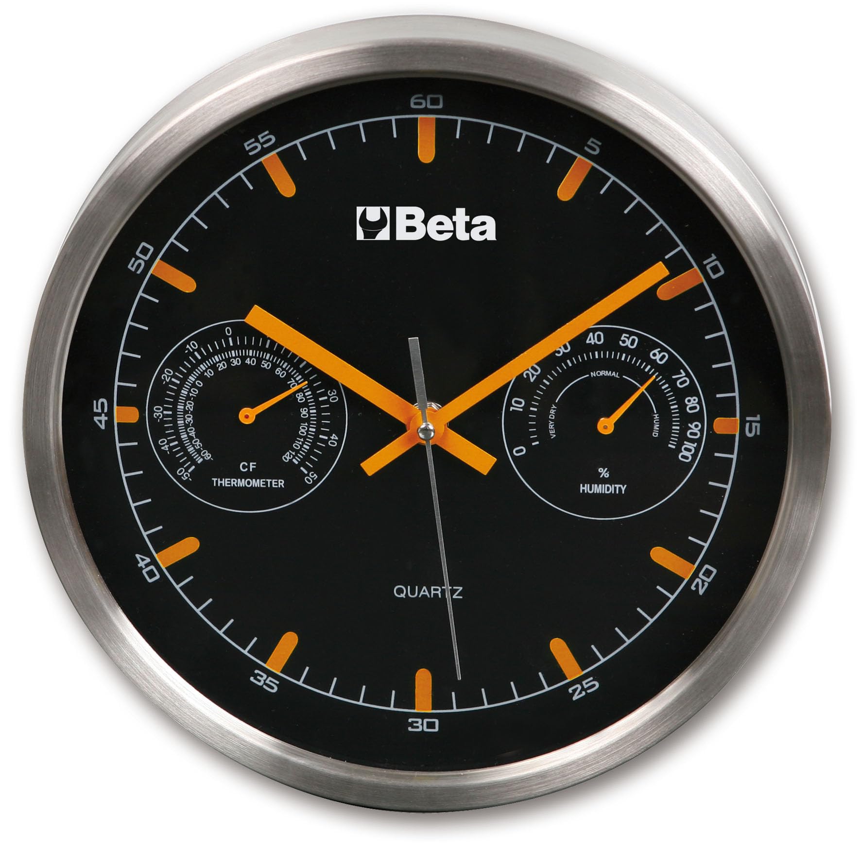 Beta 9594 - Orologio da parete dotato di termometro ed igrometro, diametro 26 cm