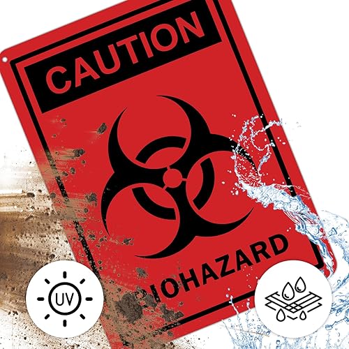 Miniatura 4 de MUXYH Paquete de 2 letreros reflectantes de aluminio resistente con protección UV y resistente a la intemperie, de 10 x 7 pulgadas, de 10 x 7