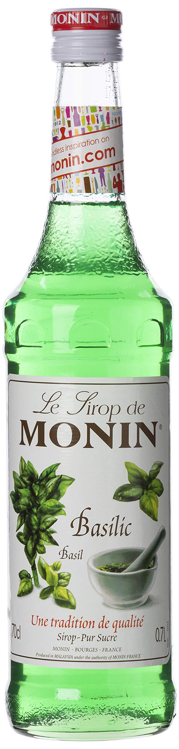 Basil Syrup In Glass Bottle, 700 ml