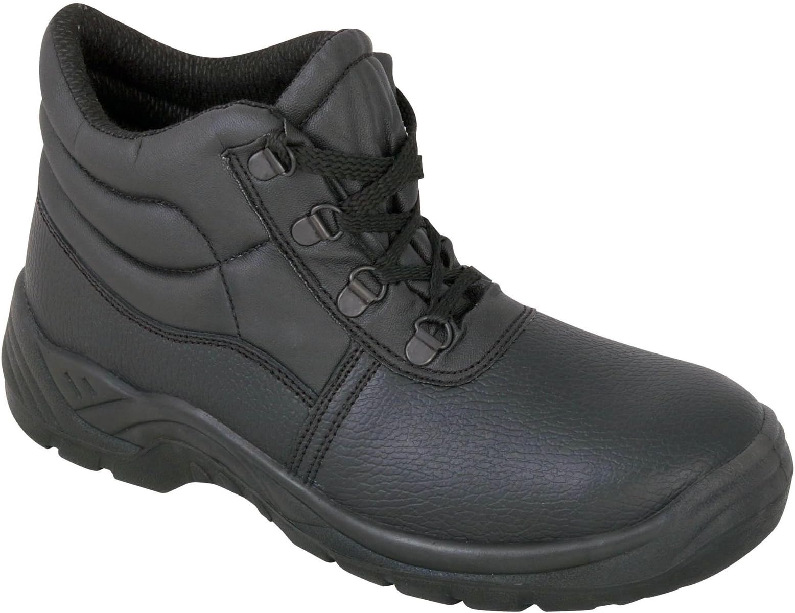 Safety Chukka BootsSafety Chukka Work Boots with Steel Toe Cap and Midsole Protection, Black
