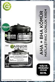 Garnier Saf ve Temiz Kömür Matlaştırıcı Günlük Nemlendirici Krem 50ML