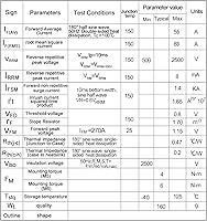 Vista 6 de Diodos de 50 amperios 12 V que bloquean 110 V y 120 V MD 55A-16; para evitar retroalimentación; rango de voltaje de uso: CA < 400 VCA; CC 3-1000 V