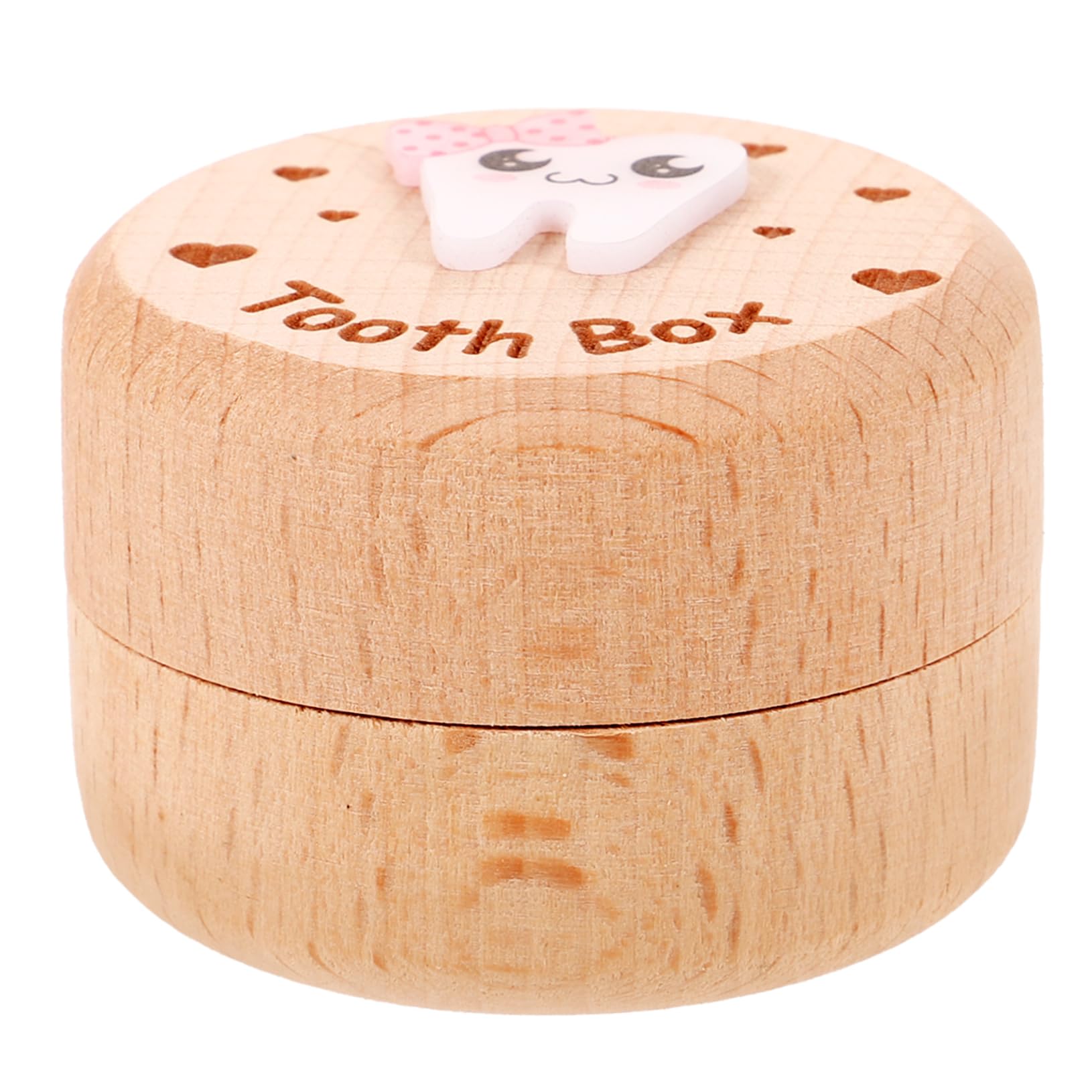 TOYANDONA 4piezas Caja De Dientes De Madera Para Niño Almacenamiento De Recuerdos De Dientes y Cabello Caja De Hadas y Moderna Para De Cumpleaños y Guardería