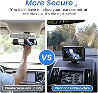 Vista 3 de FEISIKE Car Baby Camera, 4.3'' HD Infrared Night Vision Function Baby Car Camera Display, Backseat Camera for Kid with 150° Wide View & 360°