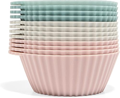 Miniatura 9 de The Silicone Kitchen Vasos de silicona reutilizables para hornear, rectangulares y cuadrados, no tóxicos, sin BPA, aptos para lavavajillas, caja