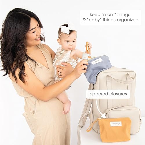 Miniatura 5 de Pearhead Mom ThingsBaby Things - Juego de 2 bolsas de almacenamiento para pañales, artículos esenciales para recién nacidos y recién nacidos,