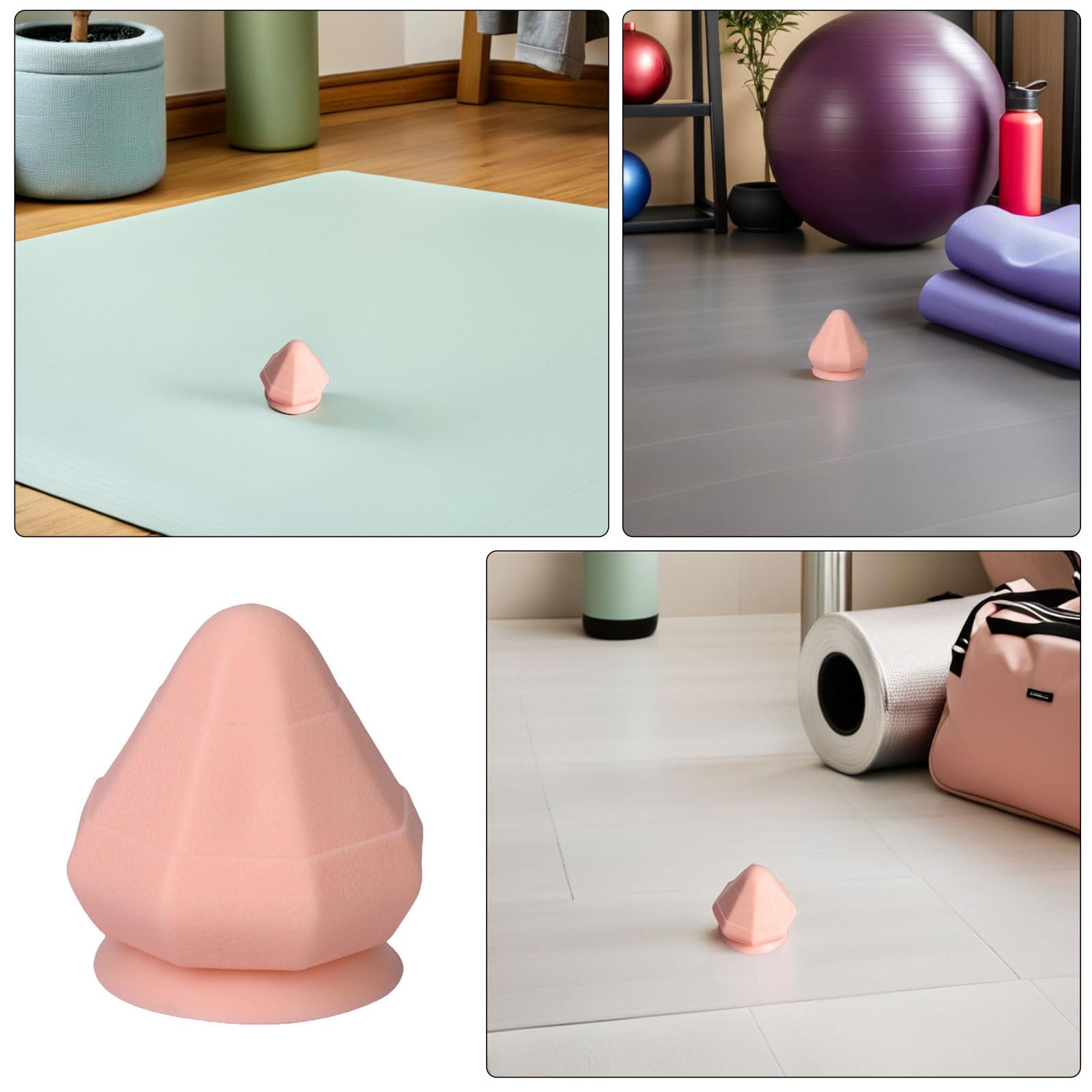 UPKOCH 2 palline massaggianti per muscoli montabili - Rullo massaggiante da parete con, punto di innesco, muscolare per schiena e gambe, per casa, viaggio, palestra, 2,9x2,7 pollici