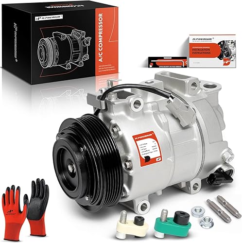 A-Premium Compresor de aire acondicionado con embrague compatible con Chrysler 300 y Dodge Charger 2014-2021, Challenger 2015-2021 3.6L