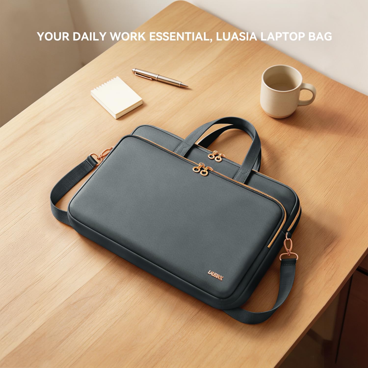 Laptop Bag Case for Women Men Messenger Briefcase Bag, 15.6 16 Inch image 3