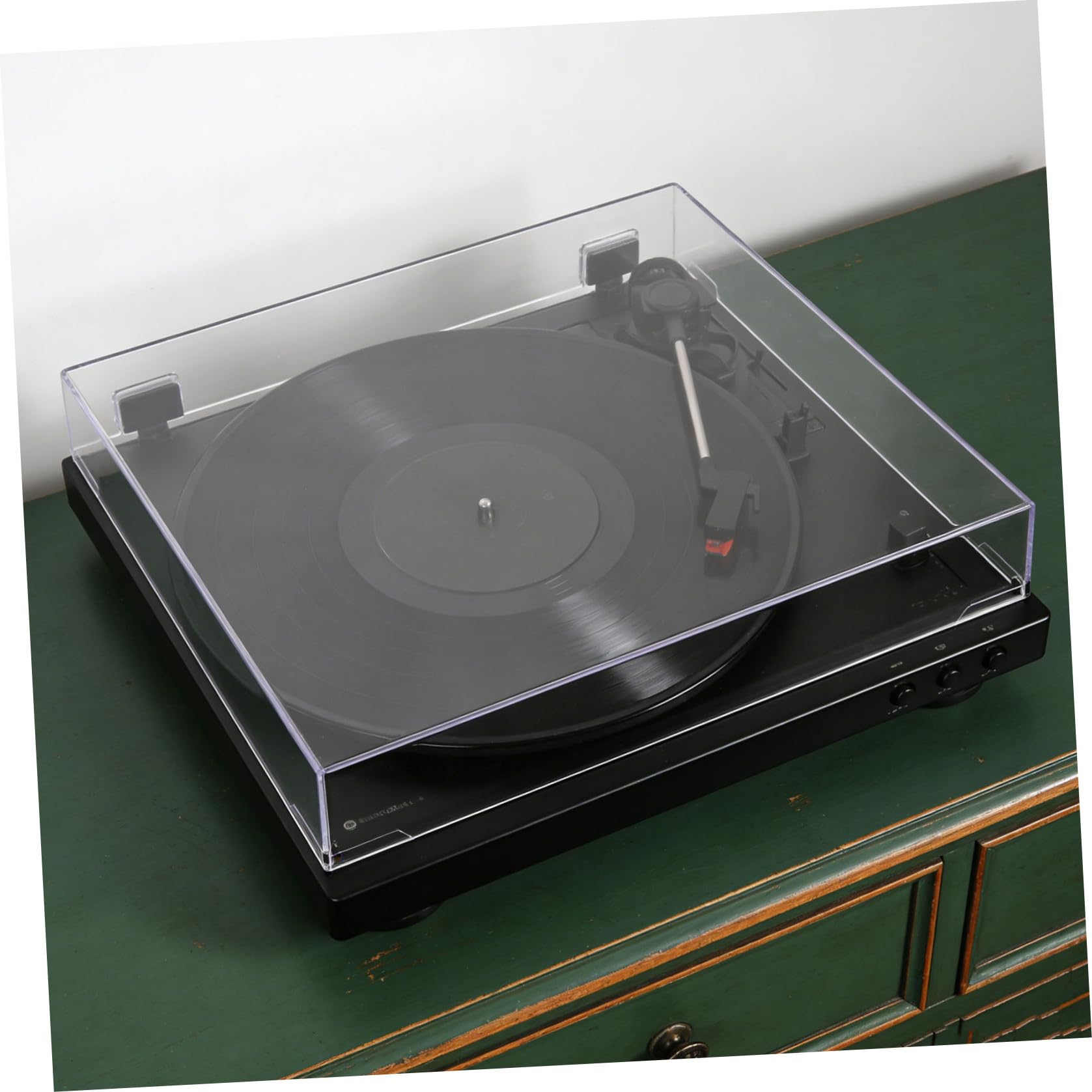 Lurrose Copertura Protettiva Trasparente in Acrilico Leggero e Affidabile per Vinile, per Ambienti Audio Domestici Protezione Antipolvere