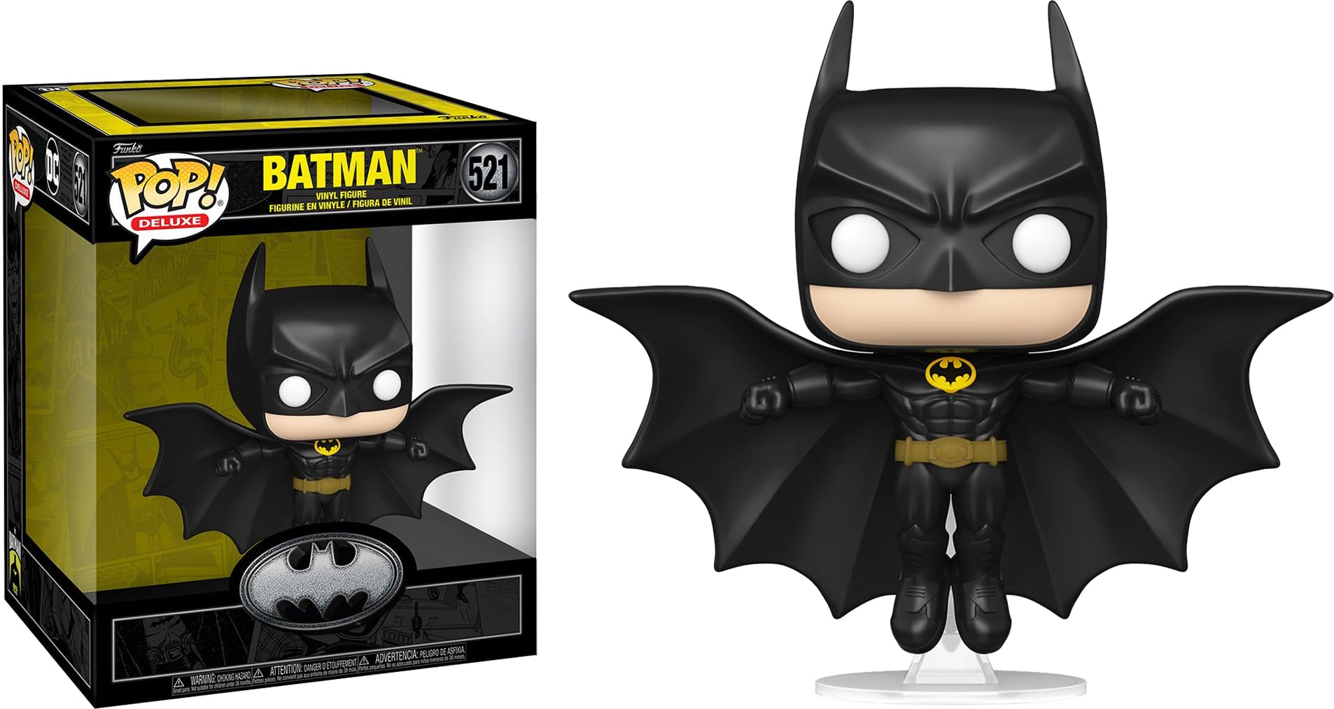 Amazon.com: Funko Batman 1989 Movie Deluxe Soaring + Pop Protector