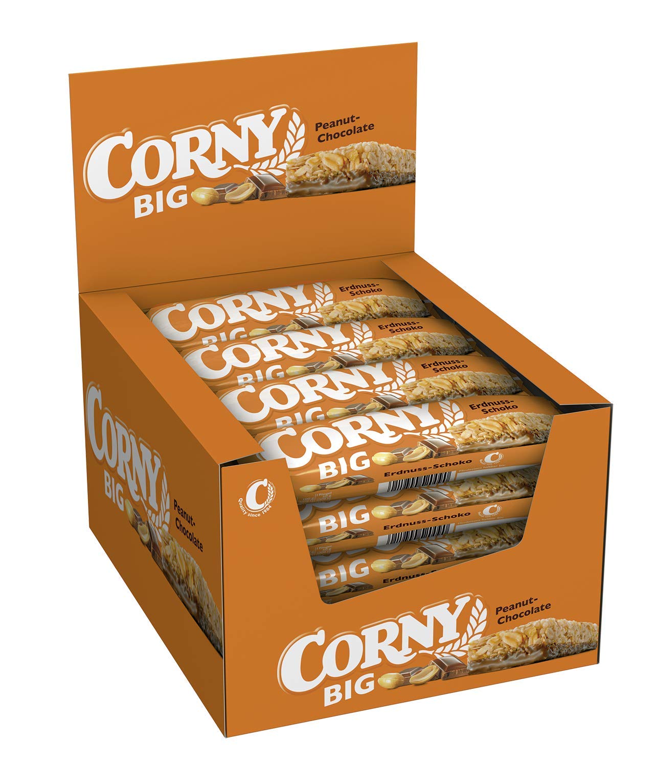 Corny Big Schoko-Banane, Müsliriegel, 24er Pack (24 x 50g) & Big Erdnuss-Schoko, Müsliriegel, 24er Pack (24 x 50g)
