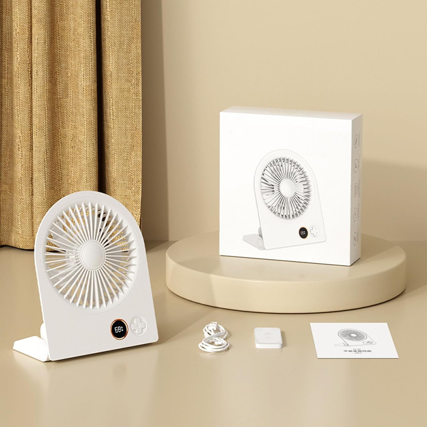 Rechargeable USB Fan Strong Air Circulation Desktop Fan Camping Fan Ceiling Fan 4000mah Battery for Indoor and Outdoor