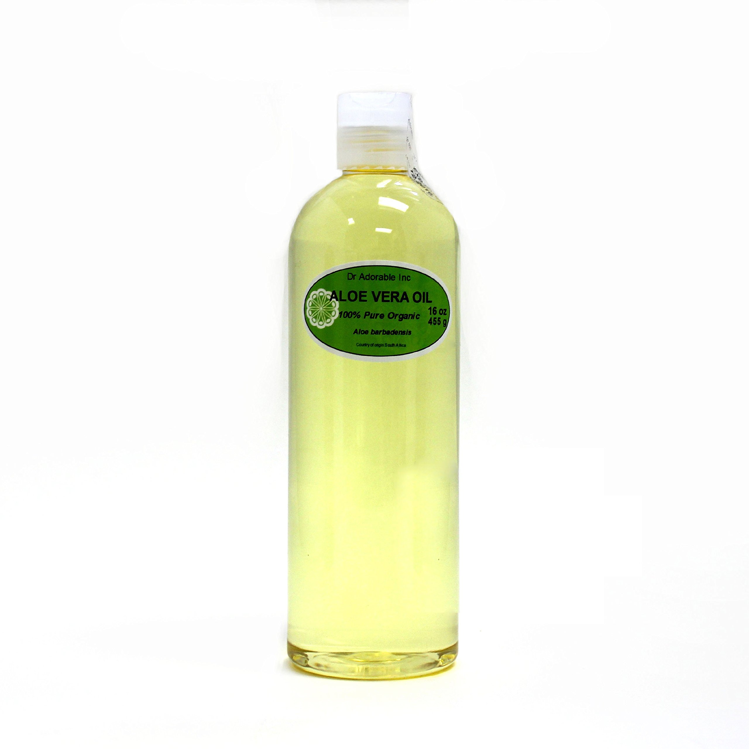 Dr Adorable Aloe Vera Oil Pure Organic 16 Oz