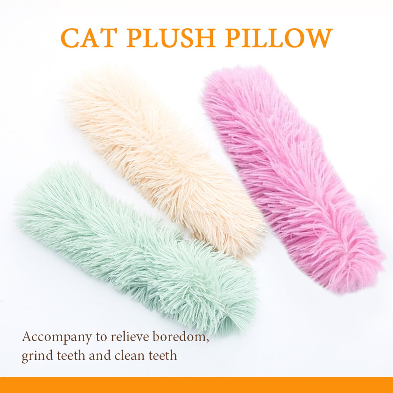 MANGOKKA Cat Toys Pillows, 3 Pack of Soft and Durable Crinkle Sound Catnip Pillows, Catnip Toys for Interactive Indoor Kitten Kicker, Cat Kicker Toys, Promotes Kitty Exercise