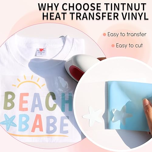 Miniatura 3 de Tintnut Hojas de vinilo que cambian de color  12 hojas de 12 x 10 Htv para planchar en vinilo UV luz solar sensible para camisetas compatibles con