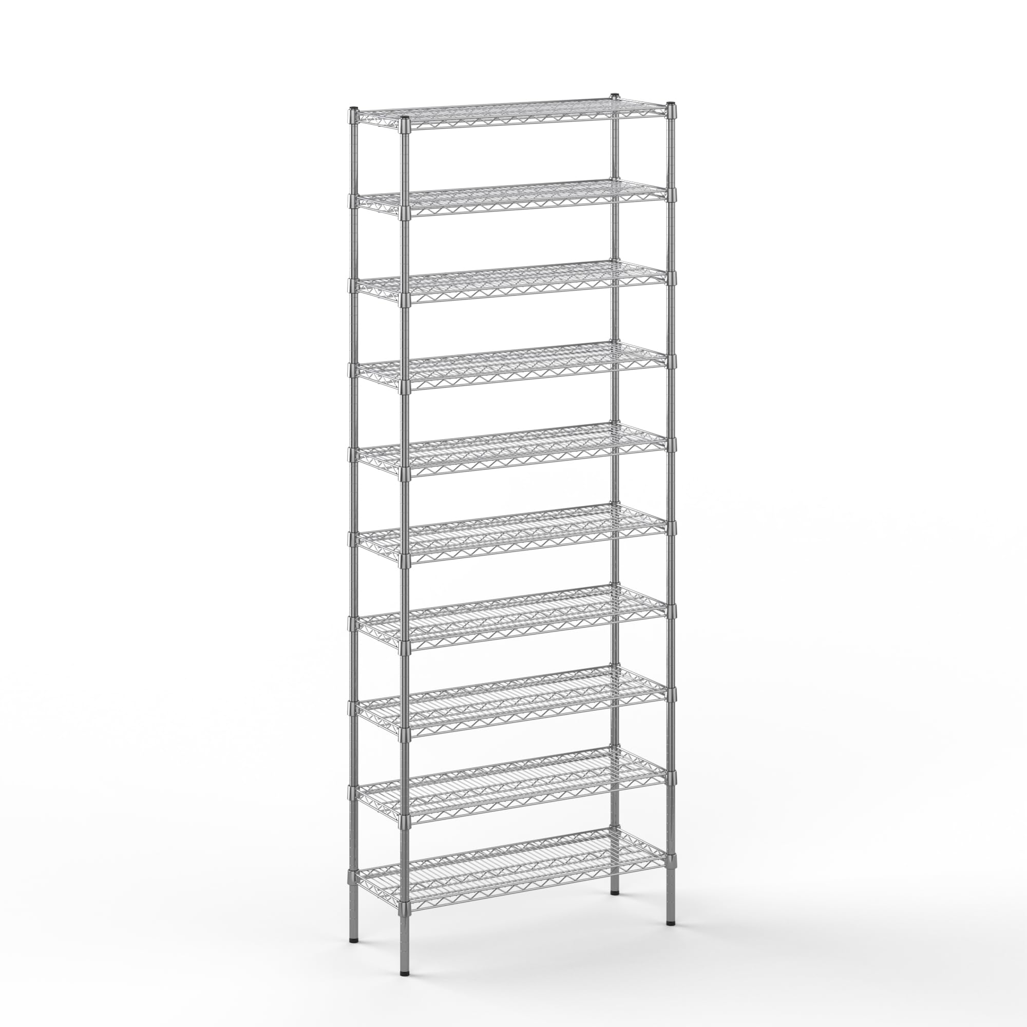 14" Deep x 36" Wide x 96" Height Wire Shelving Kit | 10-Tier | NSF Commercial Storage Rack Unit
