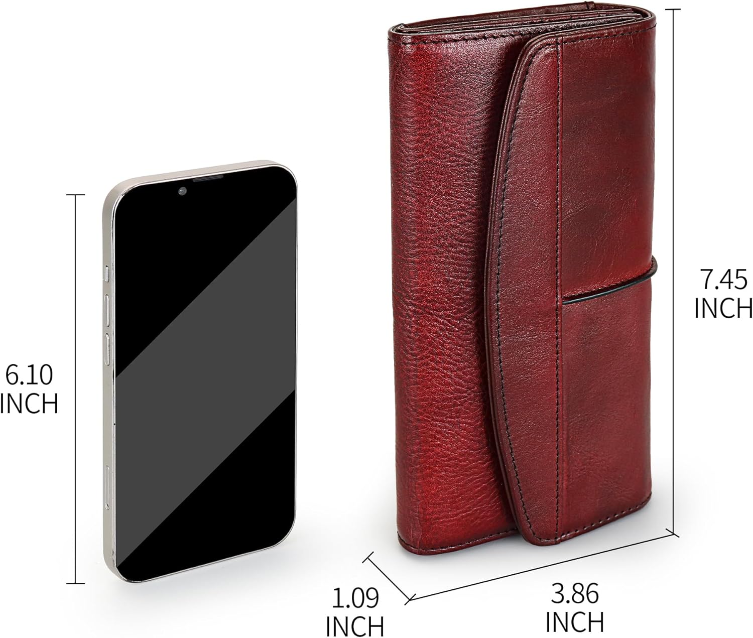 Wallets for Women Large Capacity Leather Clutch Wallet Card Organizer Women's Purse - Image 6