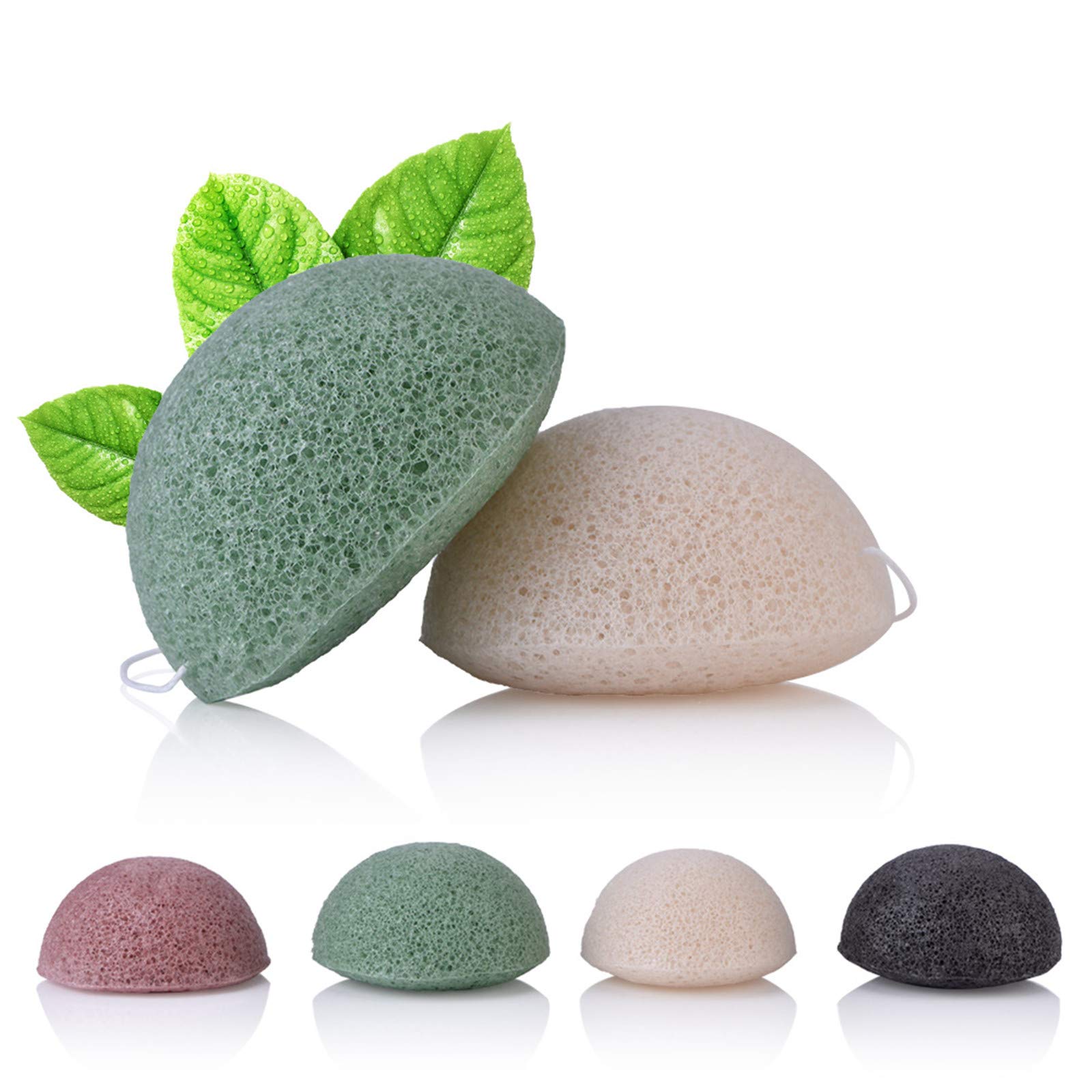 Esponja Facial Natural Konjac, Esponjas Faciales Konjac Para Una Limpieza Y Exfoliación Suave De La Cara, Esponja De Limpieza Facial Herramientas Exfoliantes