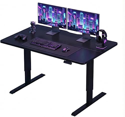Miniatura 50 de FEZIBO Escritorio eléctrico de pie ajustable en altura, escritorio de pie de 40 x 24 pulgadas, escritorio de computadora de oficina en casa con