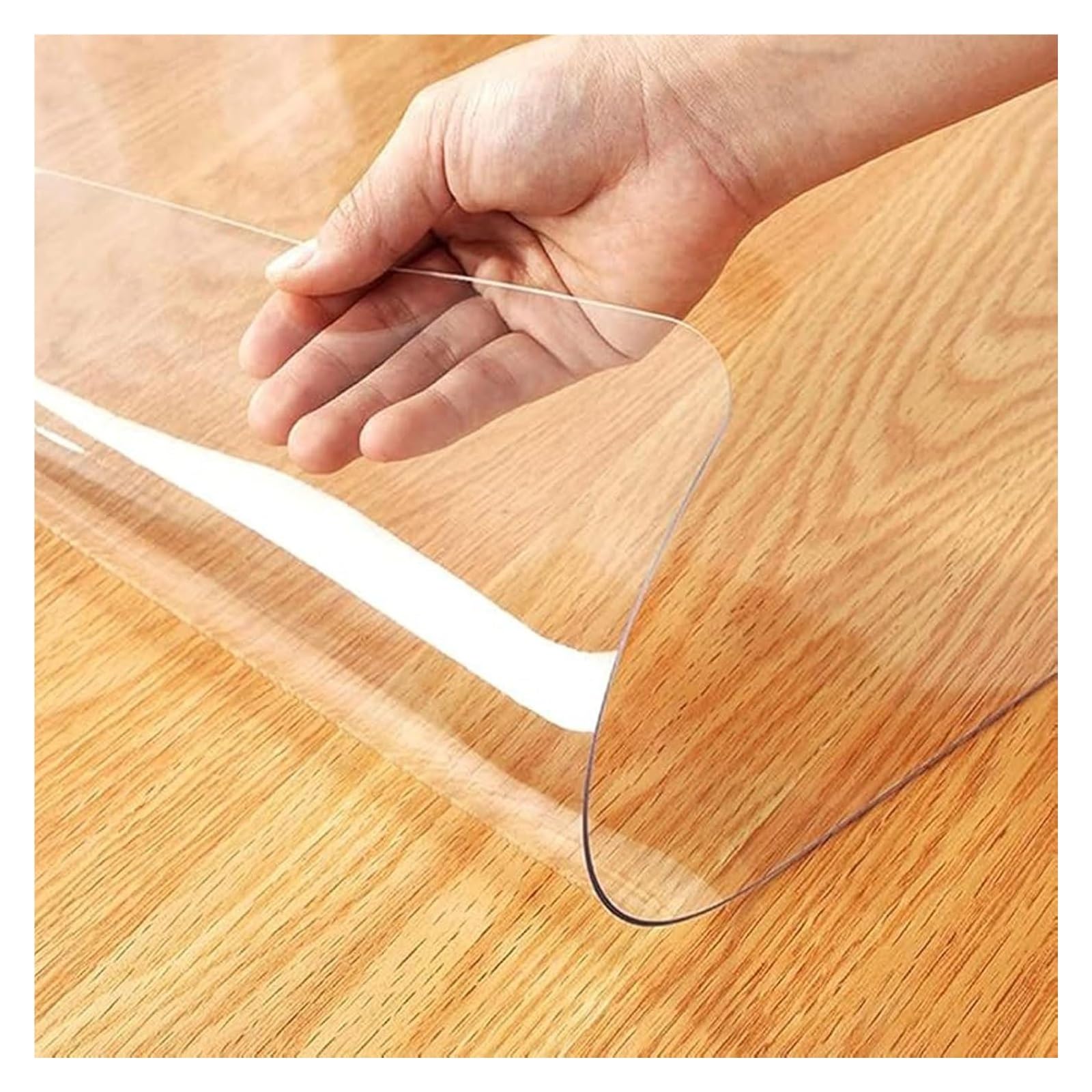 Protector Transparent ， Transparent Desktop Cover, Table Protector Clear Rectangle, Multiple Sizes(2mm,60x60cm)