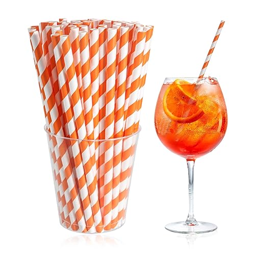 Spritz Straws Compatible with Aperol,Disposable and Cocktail Straws Compatible with