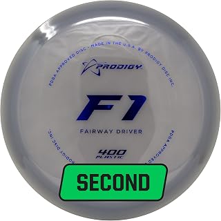 Prodigy Disc Factory Second 400 F1 | Overstable Disc Golf Fairway Driver | Great Grip in All Conditions | Excellent Choice for Thumber and Tomahawk Shots | Colors May Vary | (170g+)