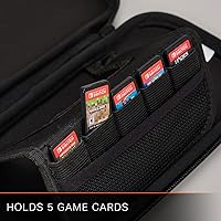 Vista 5 de PowerA Slim Case for Nintendo Switch - OLED Model, Nintendo Switch or Nintendo Switch Lite - Charcoal, Protective Case, Gaming Case, Console Case