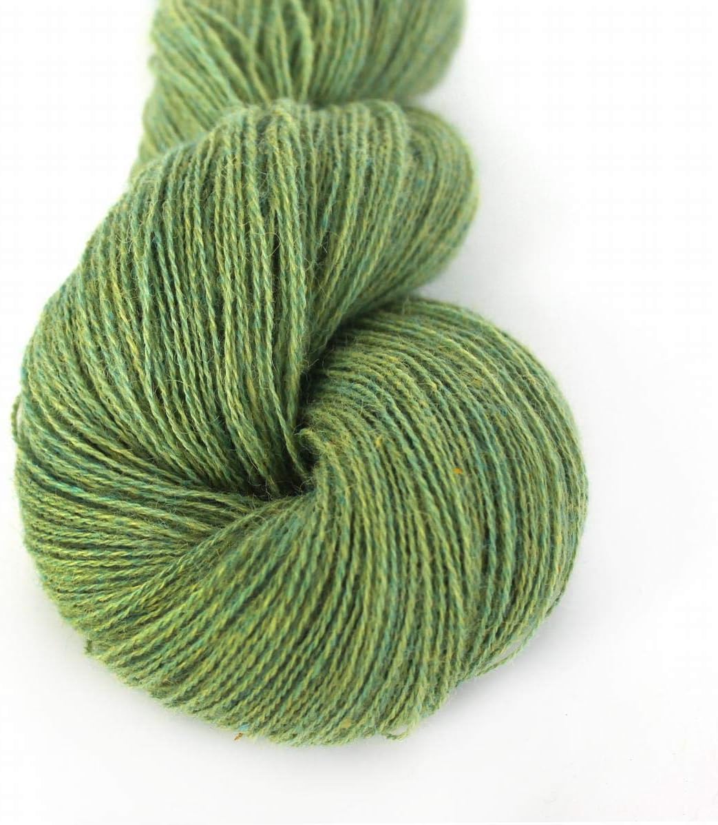Lotus Yarns 100% Tibetan Yak Yarn Fingering Weight 2X50g Hanks Hand Knitting/Crochet (20-Green)