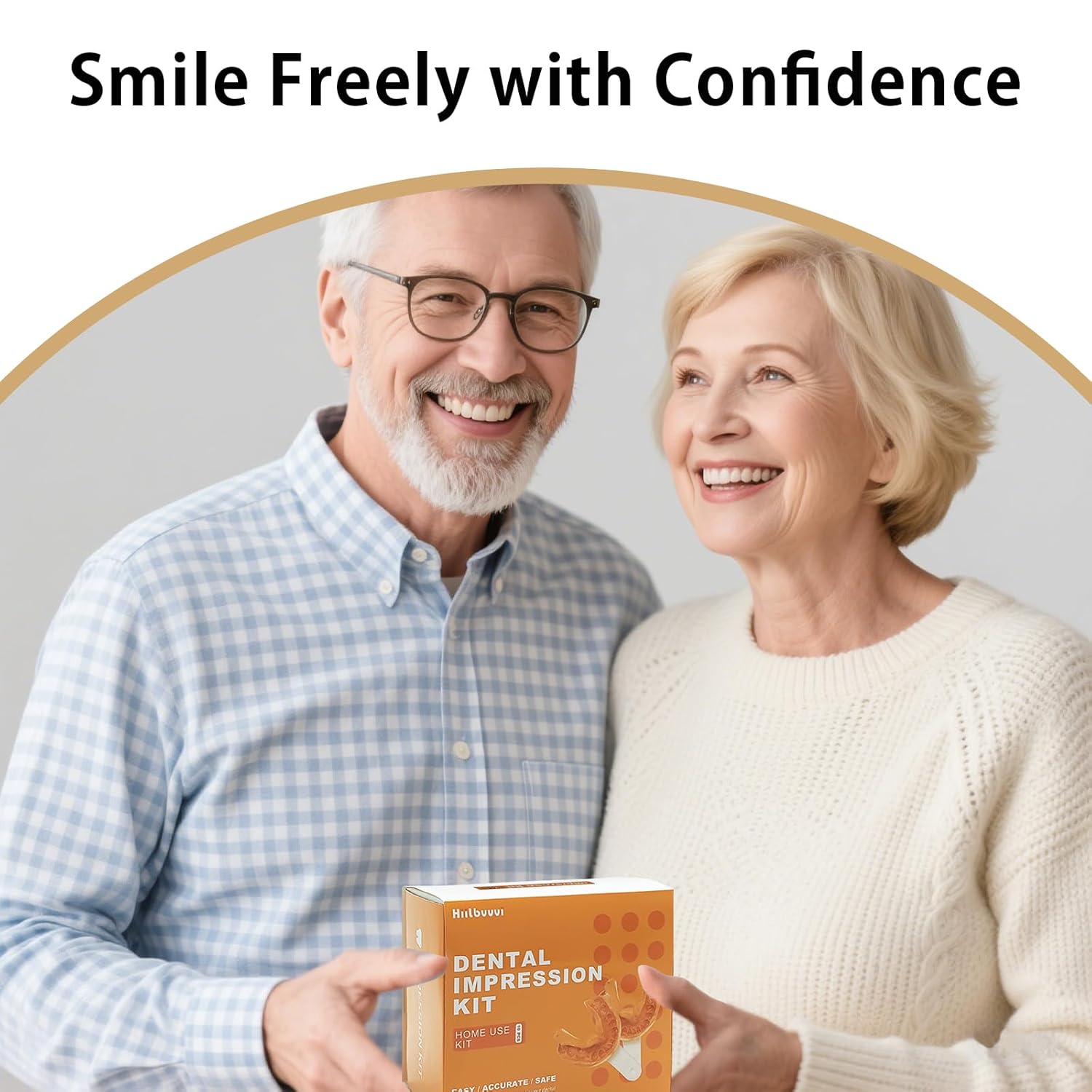 Custom Partial Dentures for Women with No Teeth, Temporary Dentures for Men, Removable Dentures for Tooth, Personalized Replacement Teeth, Adjustable & Comfortable, Easy to Use (2 Teeth)