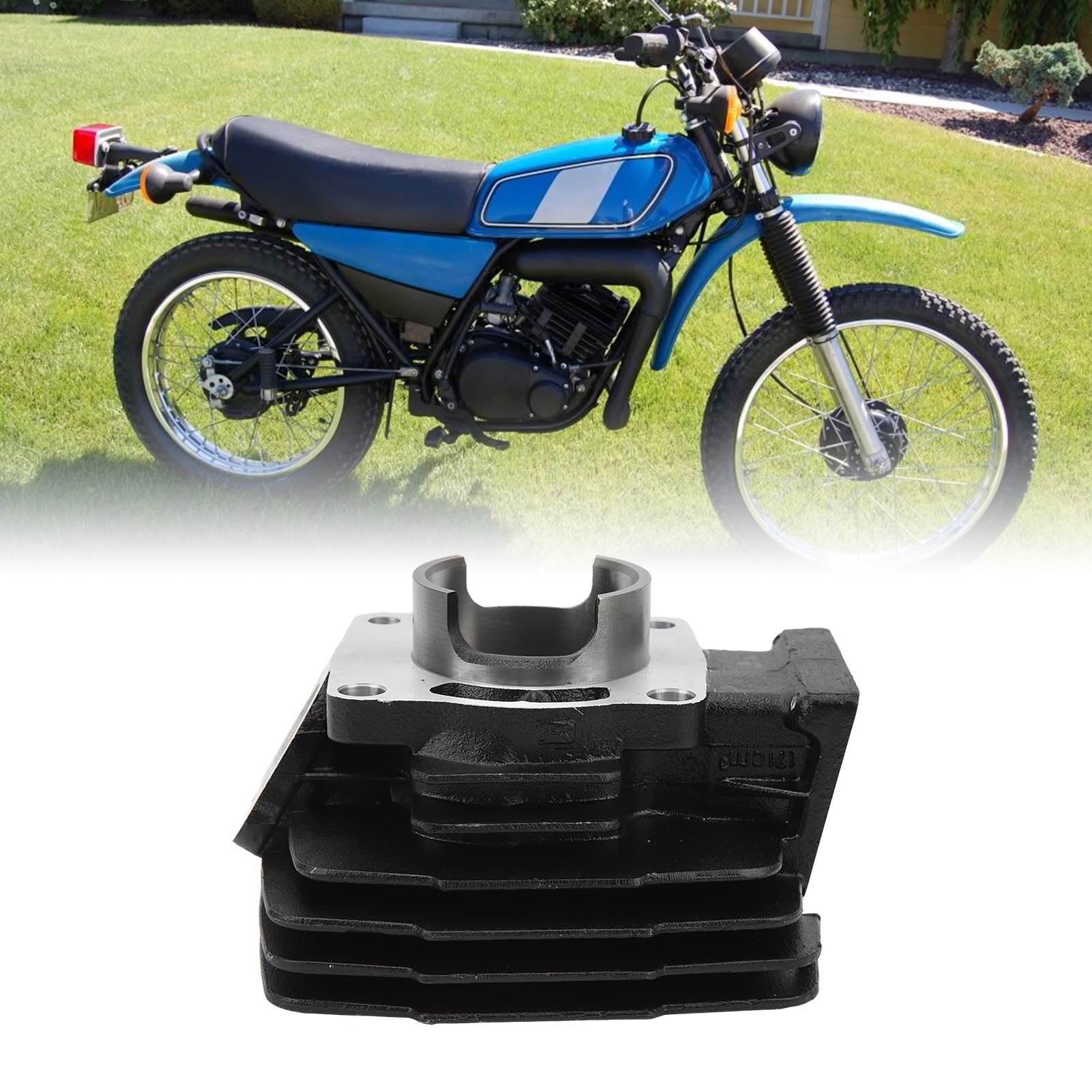 Kit di Ricostruzione dell'estremità Superiore del Cilindro 66mm 11311 00 Set di Anelli di Tenuta per Testa Pistone per DT175 MX175 DT175F DT175G DT175H