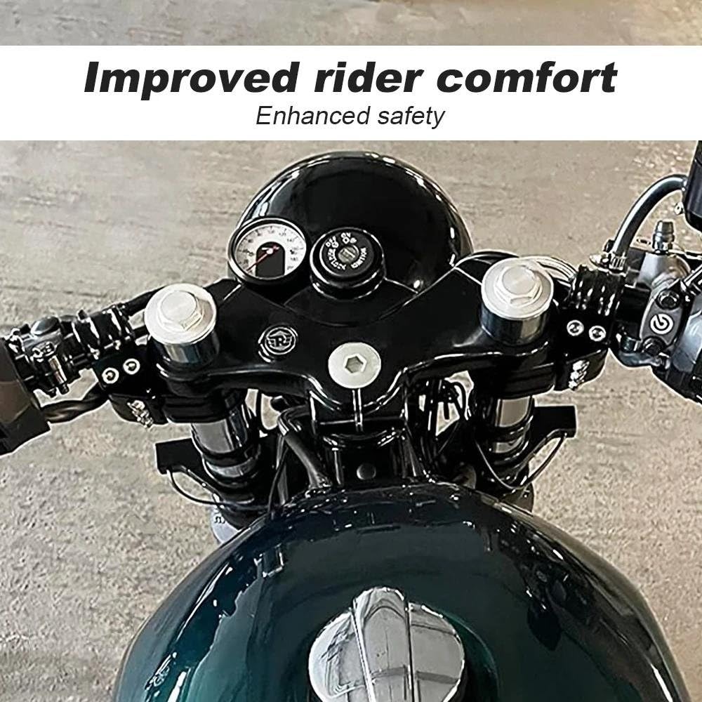Abrazadera Manillar Elevador Manillar Motocicleta Universal Con Clip Apto Para Manillares Con Clip Ajustables 37 Mm 41 Mm 43 Mm 50 Mm 53 Mm 55 Mm Elevador(53mm normal)
