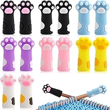 Rierousy Silicone Knitting Needle Stopper, Knitting Accessories, Stitch Stopper, Knitting Needles, Knitting Needle Stopper, Stitch Holder Knitting, Point Protectors (12)